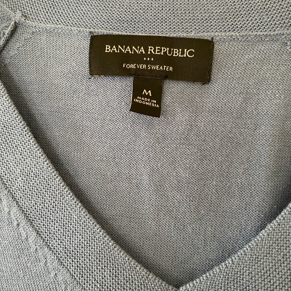 Banana Republic Factory Forever Sweater, Vintage Blue, size M - Picture 3 of 6